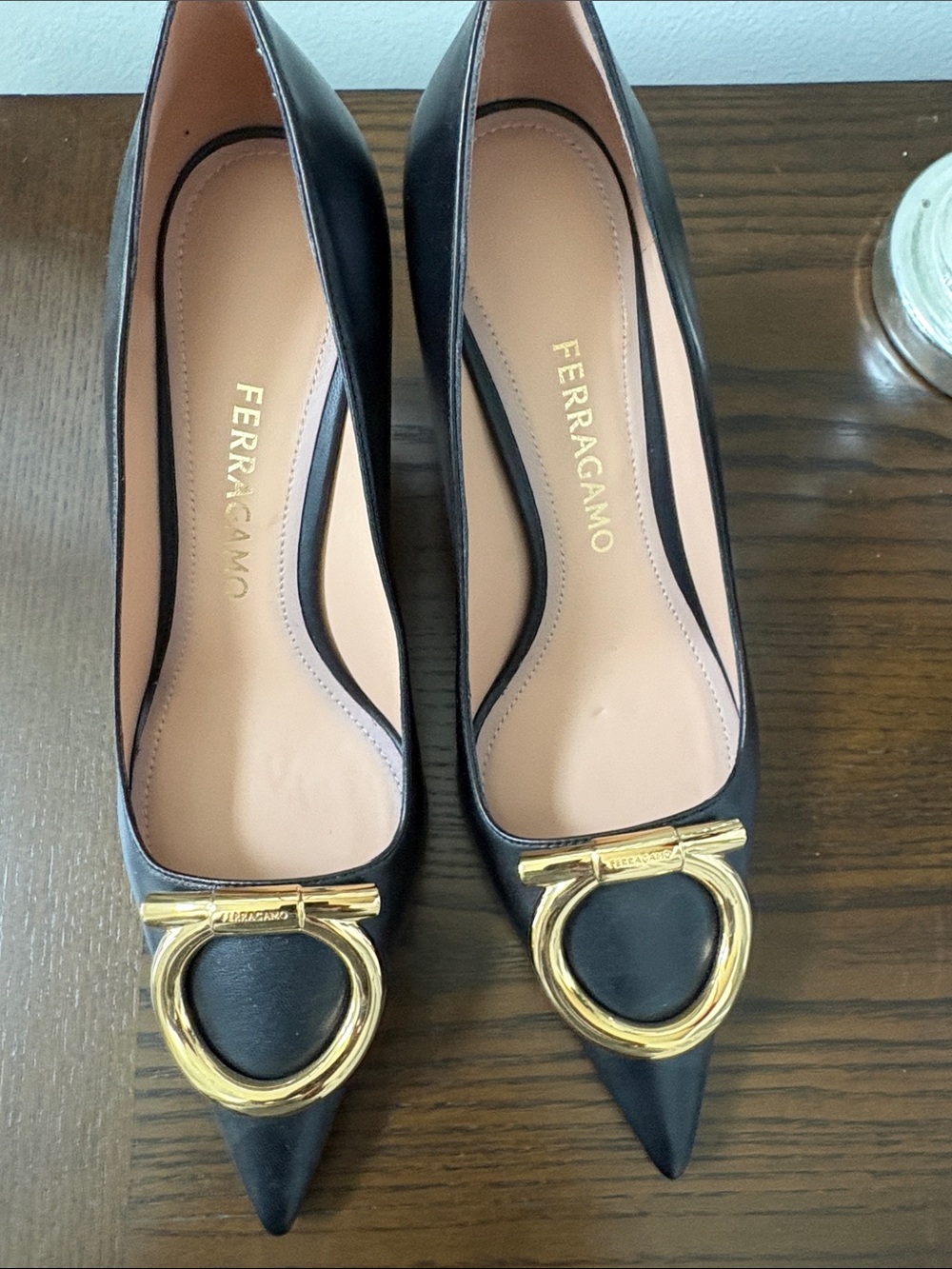 Salvatore Ferragamo Laura Black Leather Pointed Pumps (Price FIRM) - Picture 10 of 10